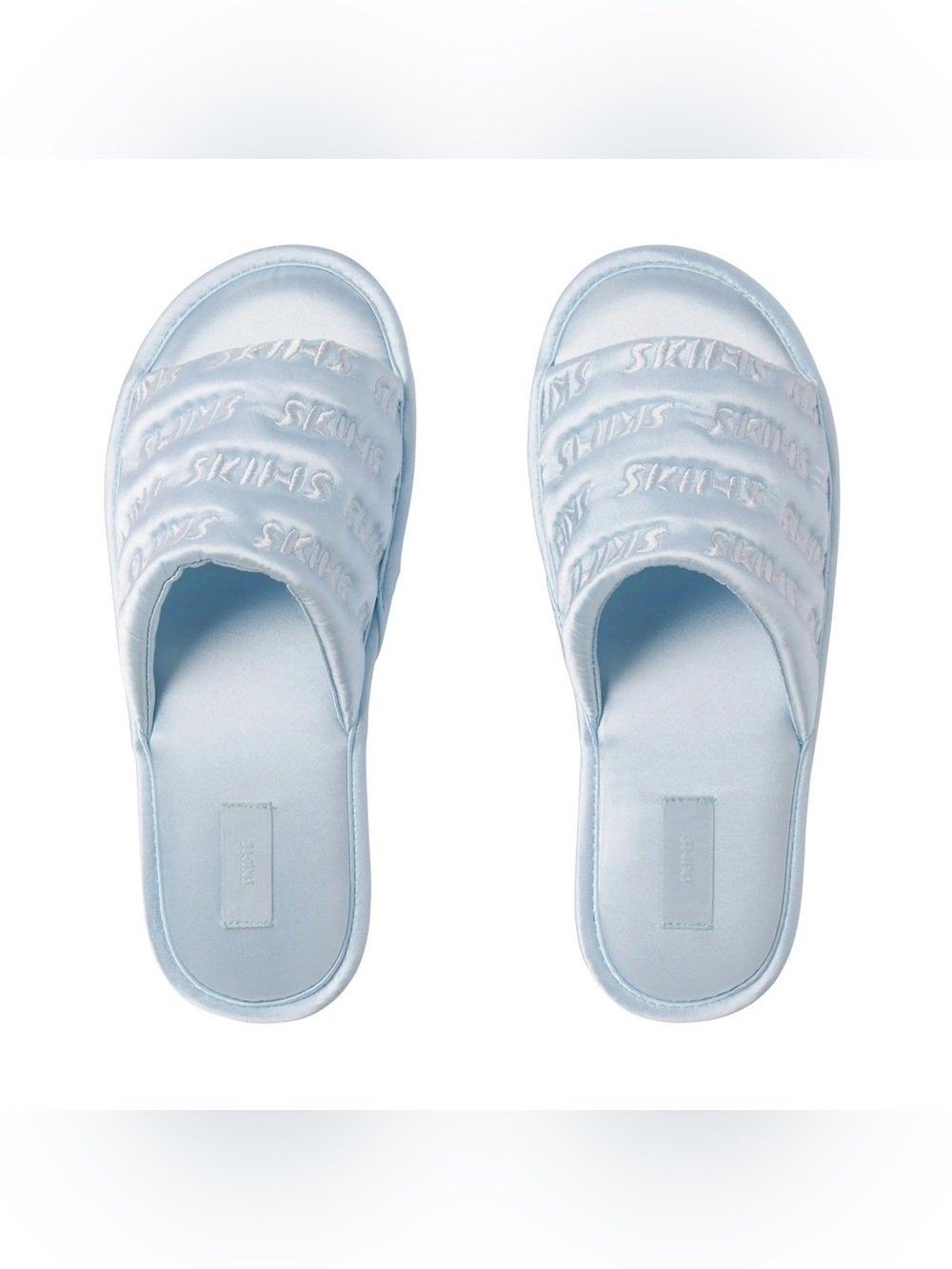 SKIMS SATIN SLIPPERS CELESTE BLUE BRAND NEW SIZE  38 new without box